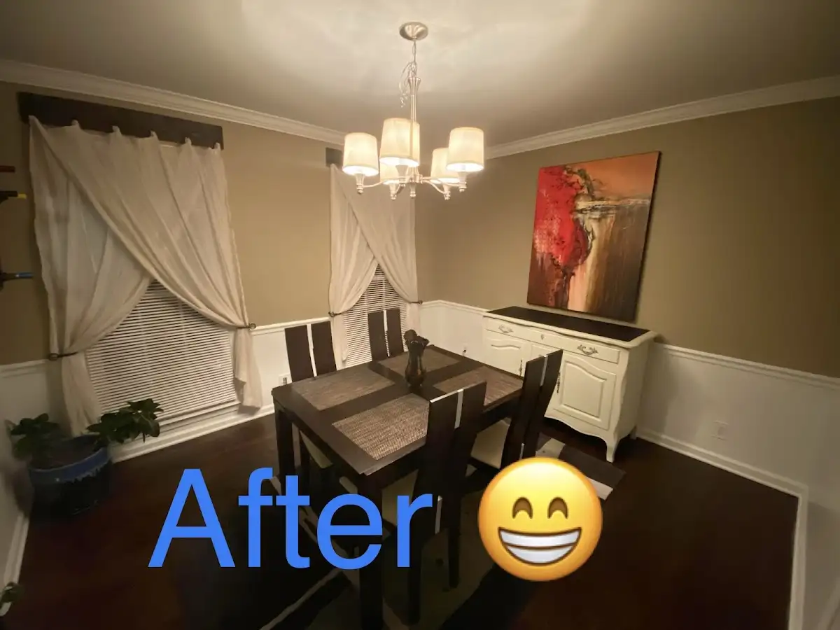 Professional dining room restoration after water damage in Goldsboro